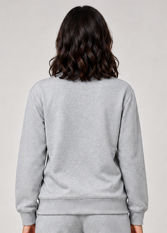 Stride Edge Sweatshirt - Heather Grey/Charcoal Gymrun
