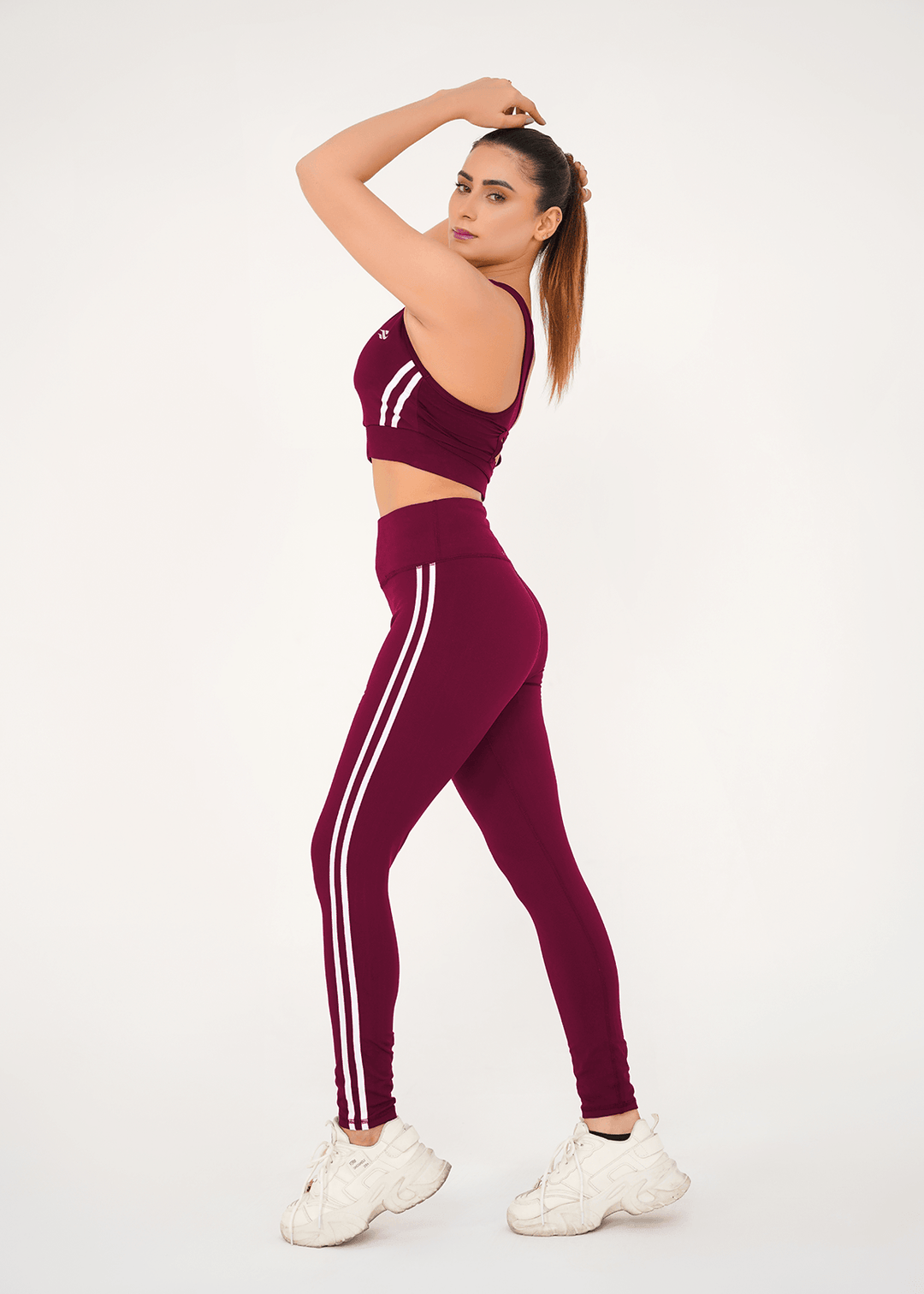Impact Sports Bra + Legging - Maroon