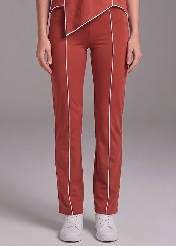 Motion Line Trouser - Intense Rust