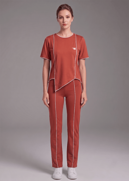 Motion Line Tracksuit - Intense Rust