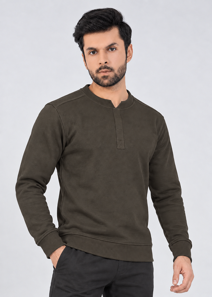 Notch Neck - Olive Gymrun