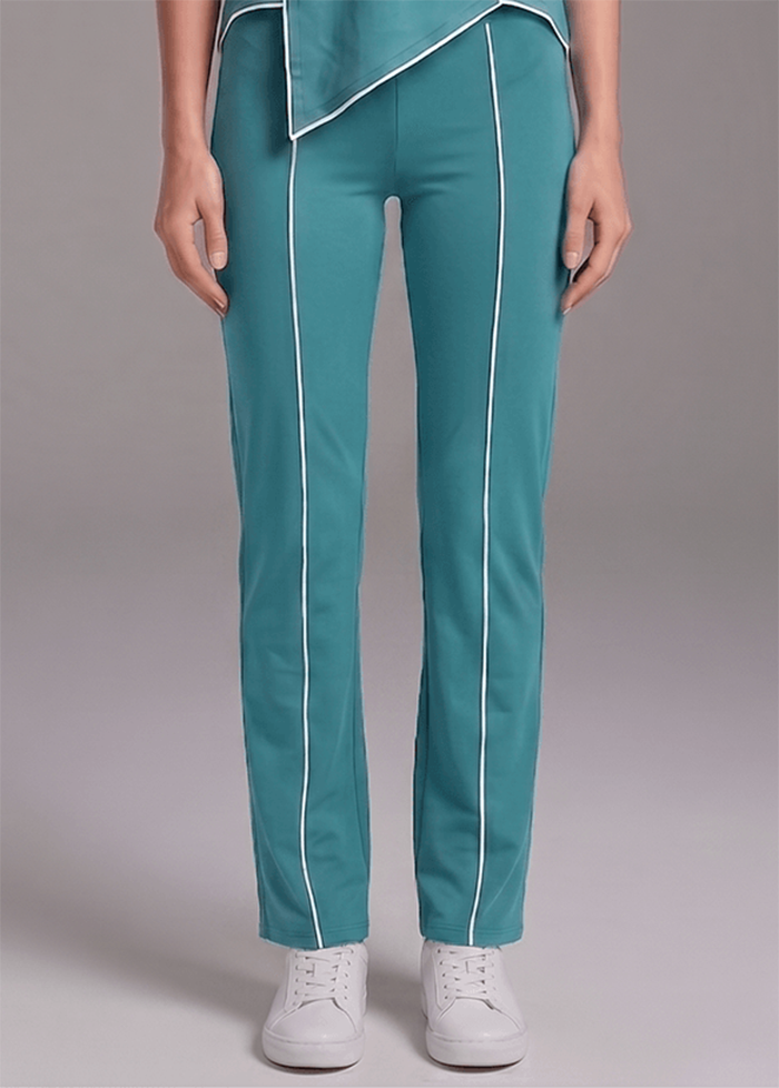 Motion Line Trouser - Dusky Fern