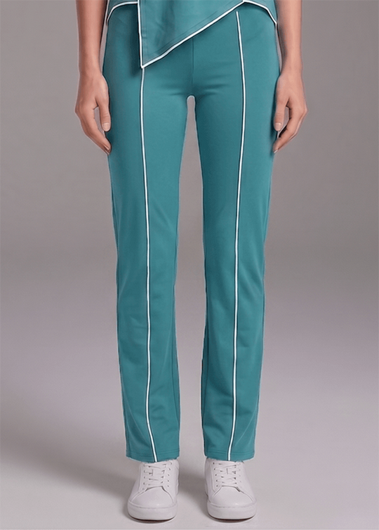 Motion Line Trouser - Dusky Fern