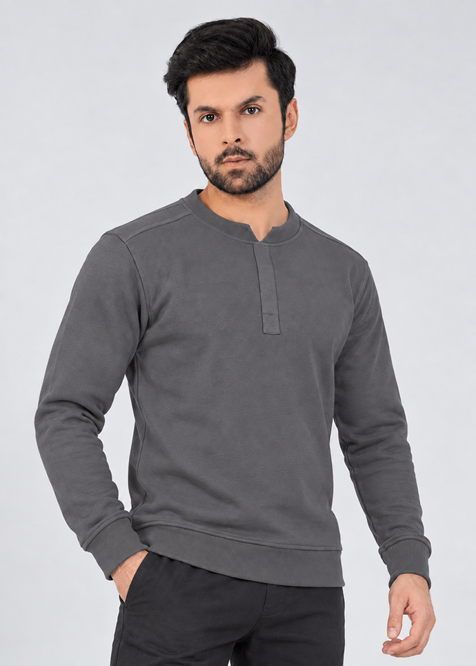 Notch Neck - Charcoal Gymrun