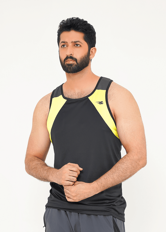 Titan Flex Tank - Black/Hi-vis Yellow