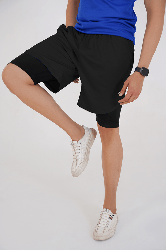 Elite Grid Dual Short - Black