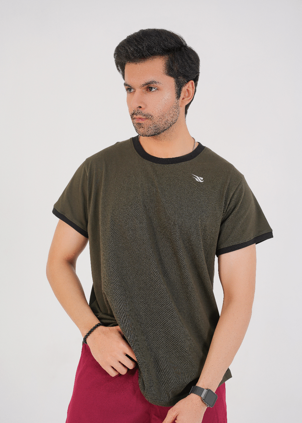 Oversized Edge Tee - Olive