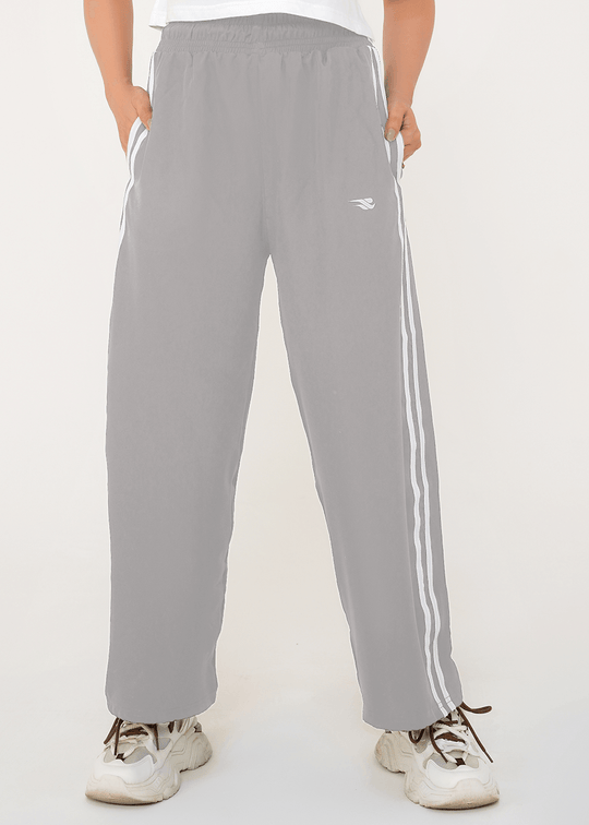 Women Velocity Stripe Trouser - Grey