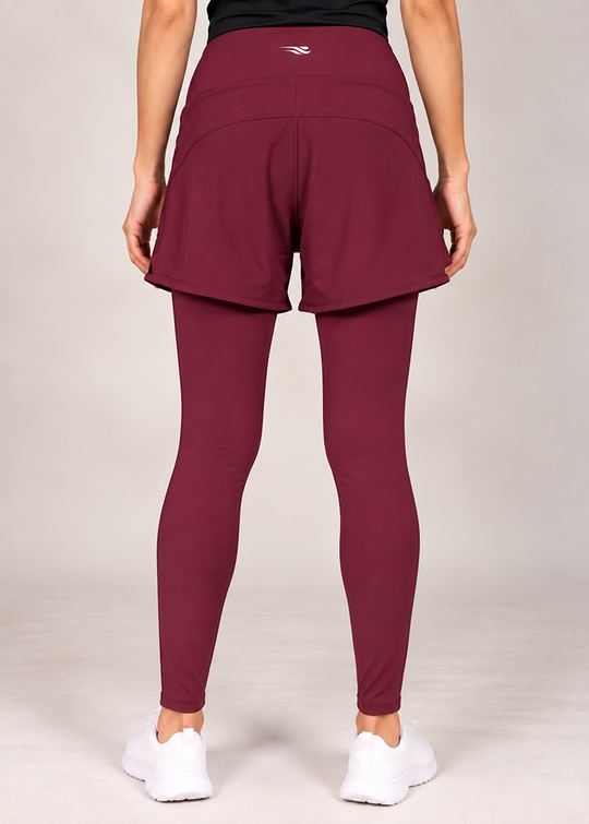 Stride Short Tights - Maroon Gymrun