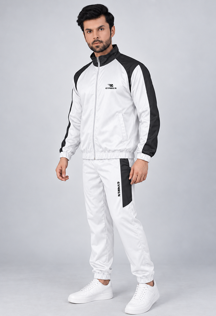 Season Flow Tracksuit - White Gymrun
