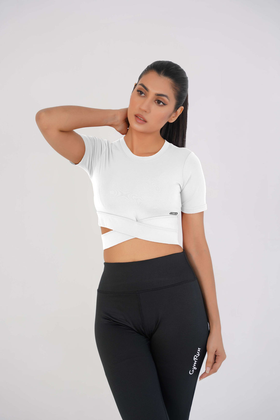 Cropped Wrap Tee