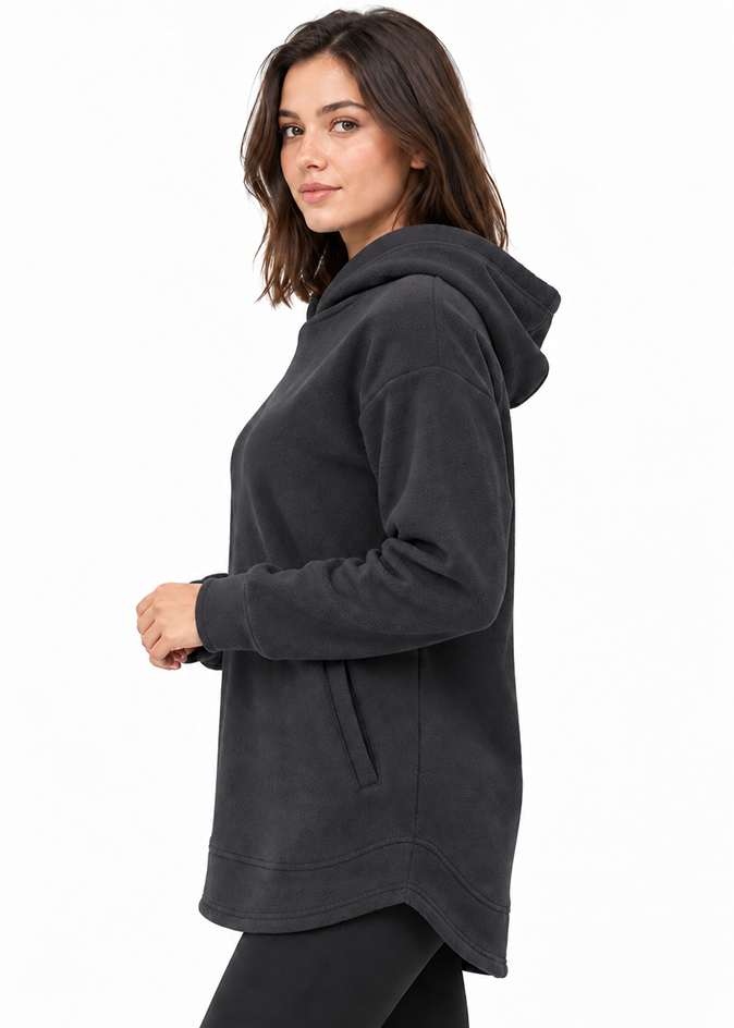 Cozy Curve Hoodie - Black Gymrun