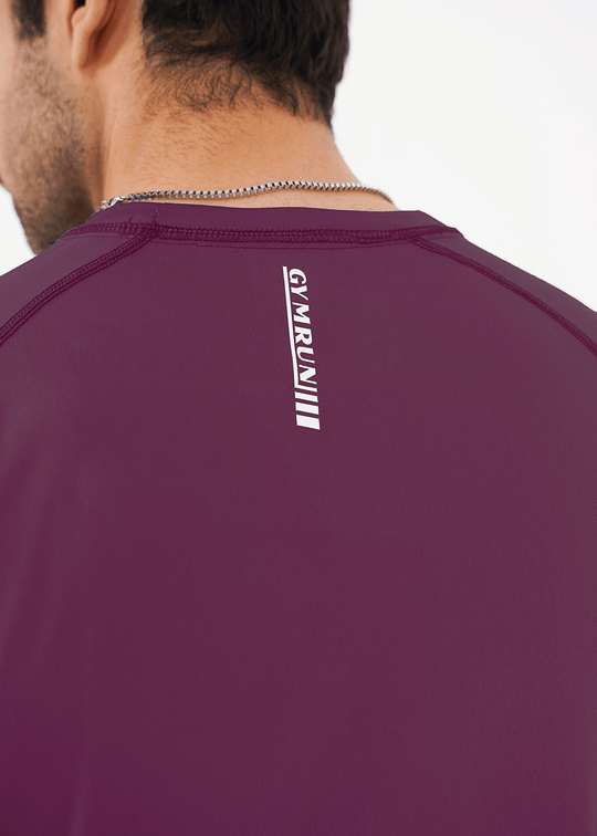 Men's Basic Performance T-Shirt - Deep Plum