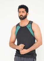 Titan Flex Tank - Black/Weighted Teal