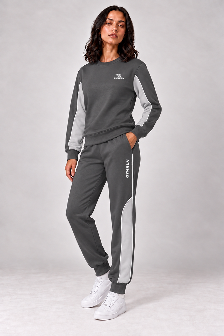 Stride Edge Set - Charcoal/Heather Grey Gymrun