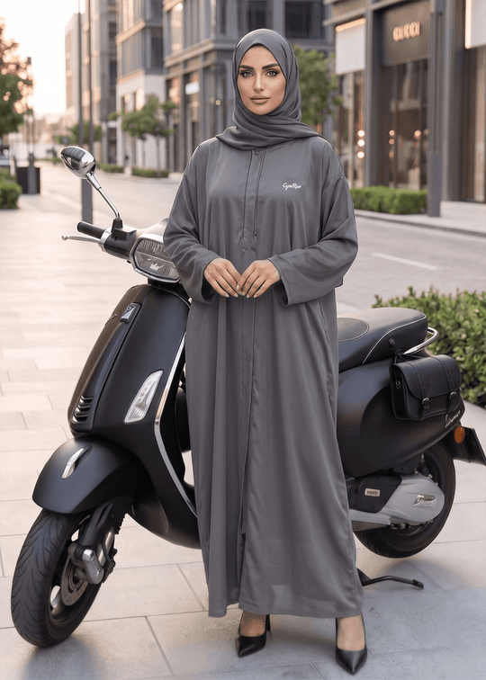 Grace Ride Abaya - Grey