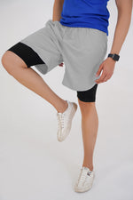 Elite Grid Dual Short - Grey