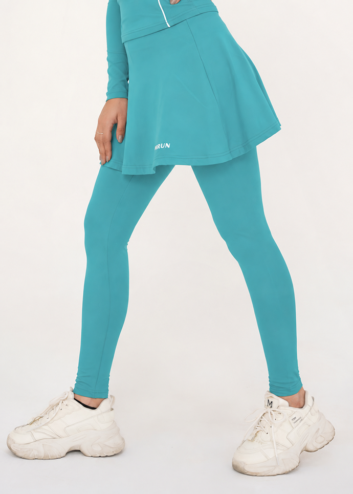 Stride Skirt Tights - Dusty Fern Gymrun