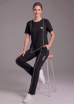 Motion Line Tracksuit - Black