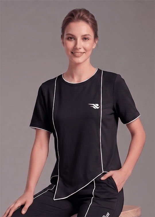 Motion Line T-Shirt - Black