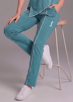 Motion Line Trouser - Dusky Fern