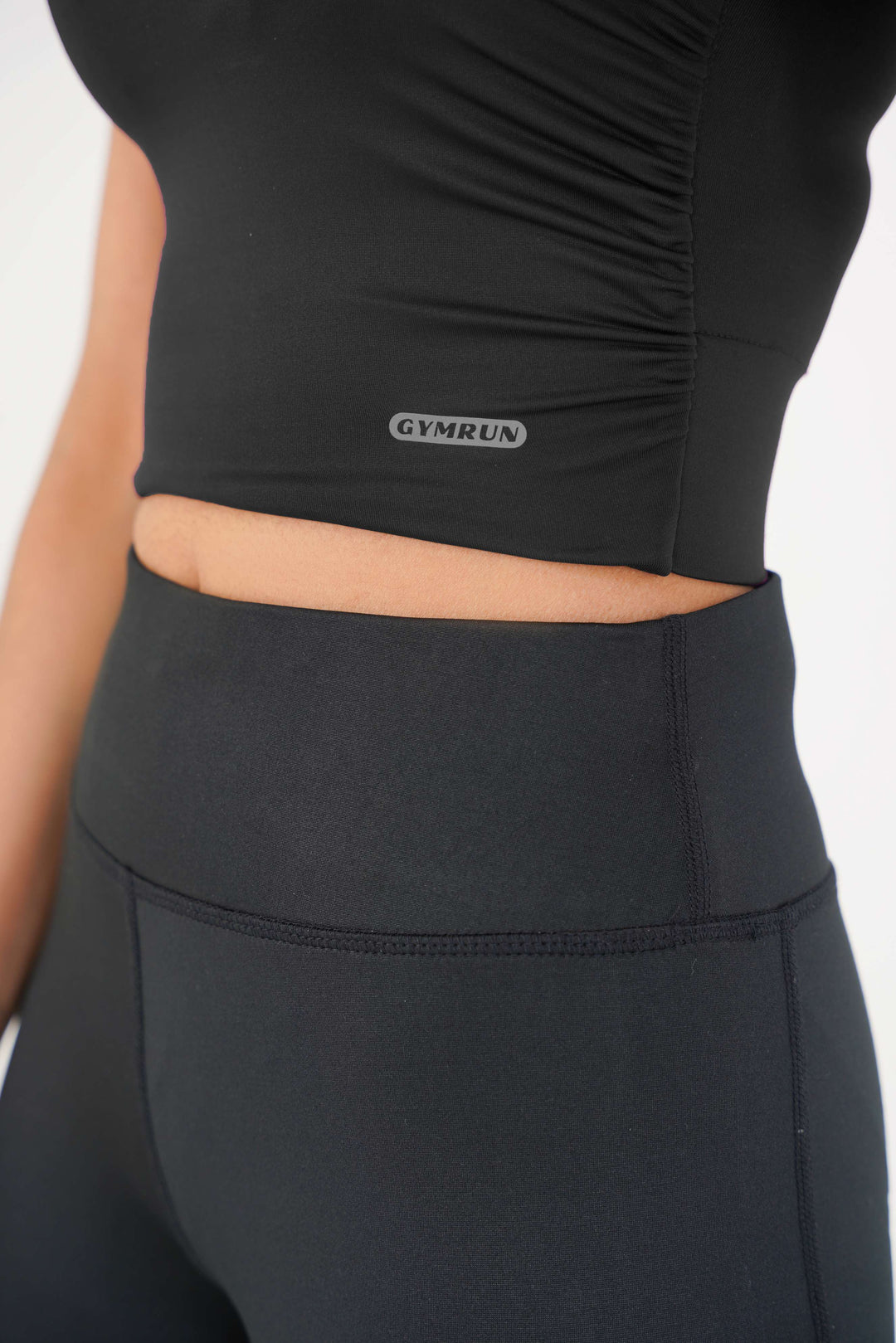 V Neck Cropped T-Shirt