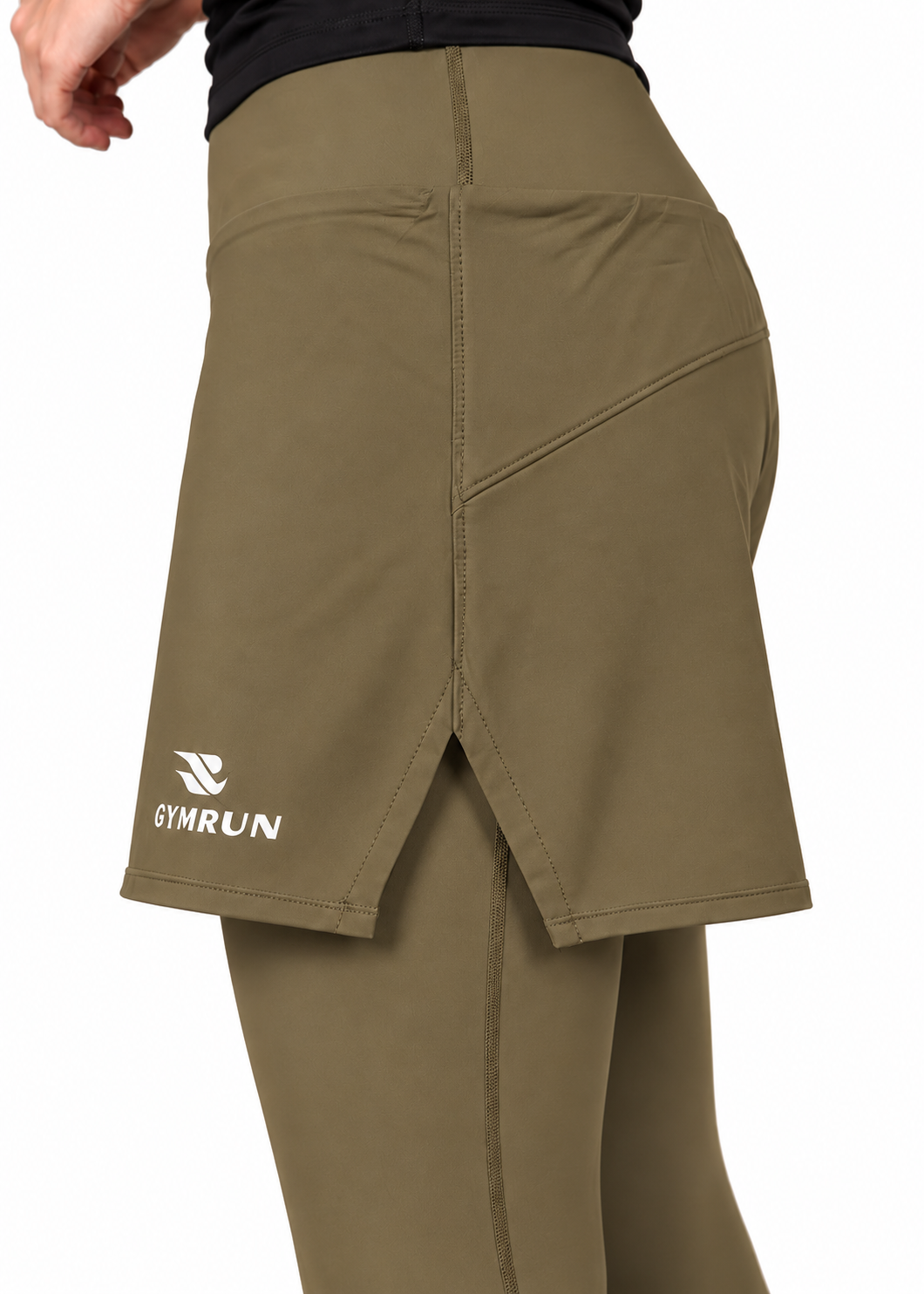 Stride Short Tights - Olive Gymrun