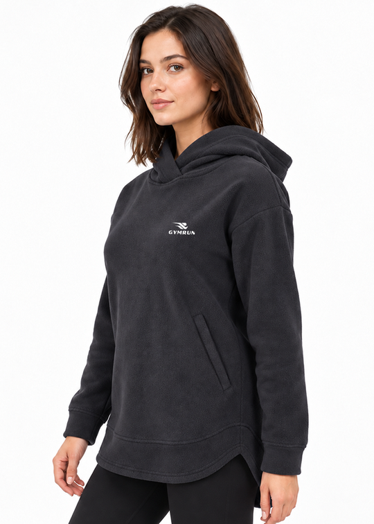 Cozy Curve Hoodie - Black Gymrun