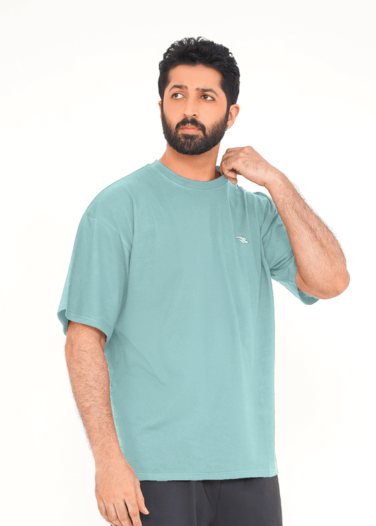 Essential Oversized Tee - Celeste Blue
