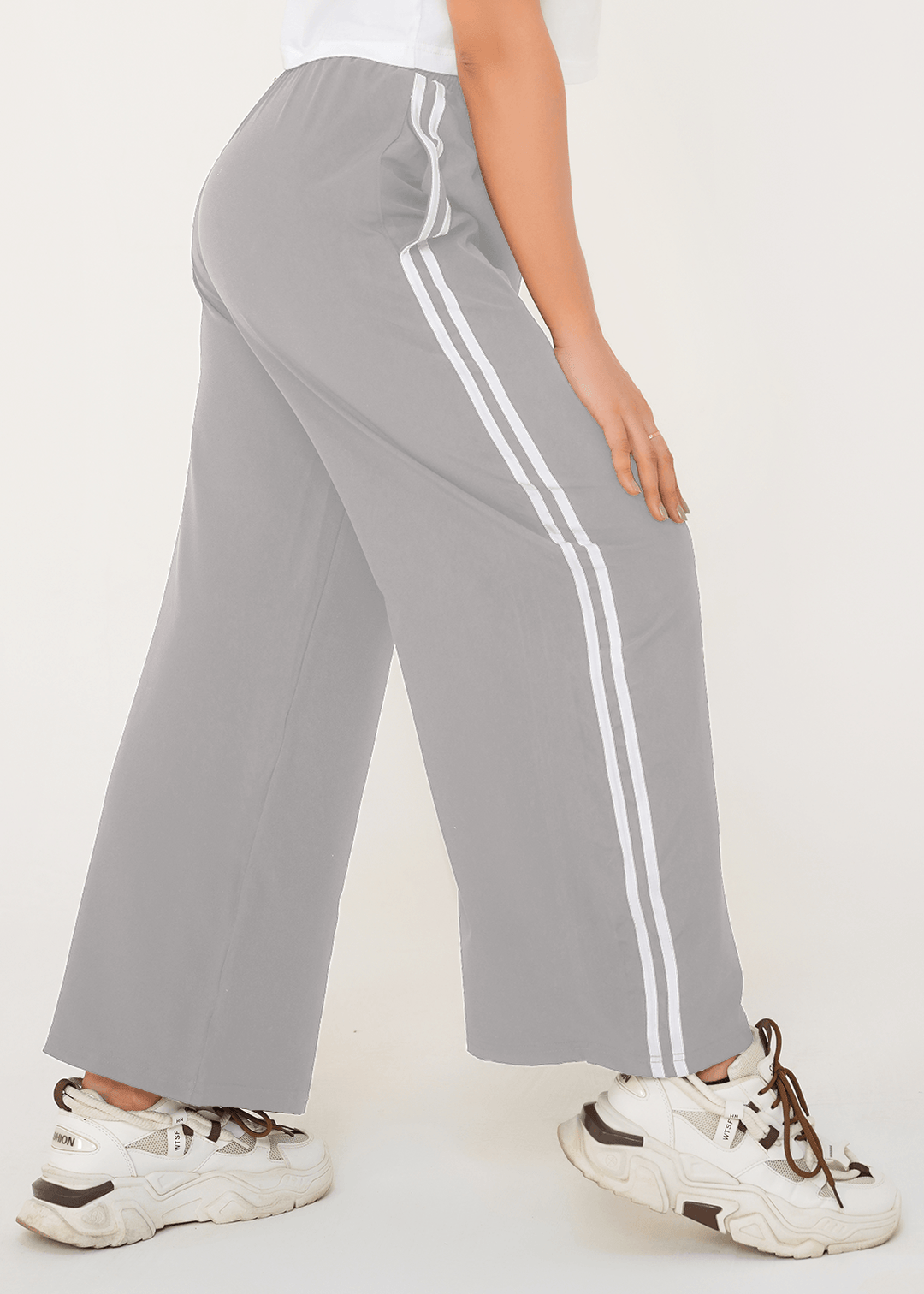 Women Velocity Stripe Trouser - Grey