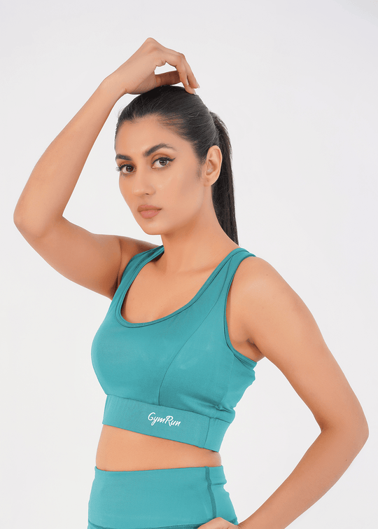 Ladies Basic Performance Sports Bra - Dusky Fern