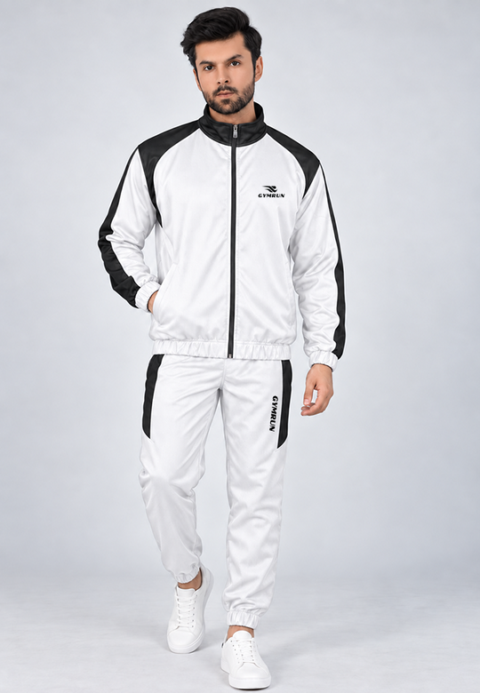 Season Flow Tracksuit - White Gymrun