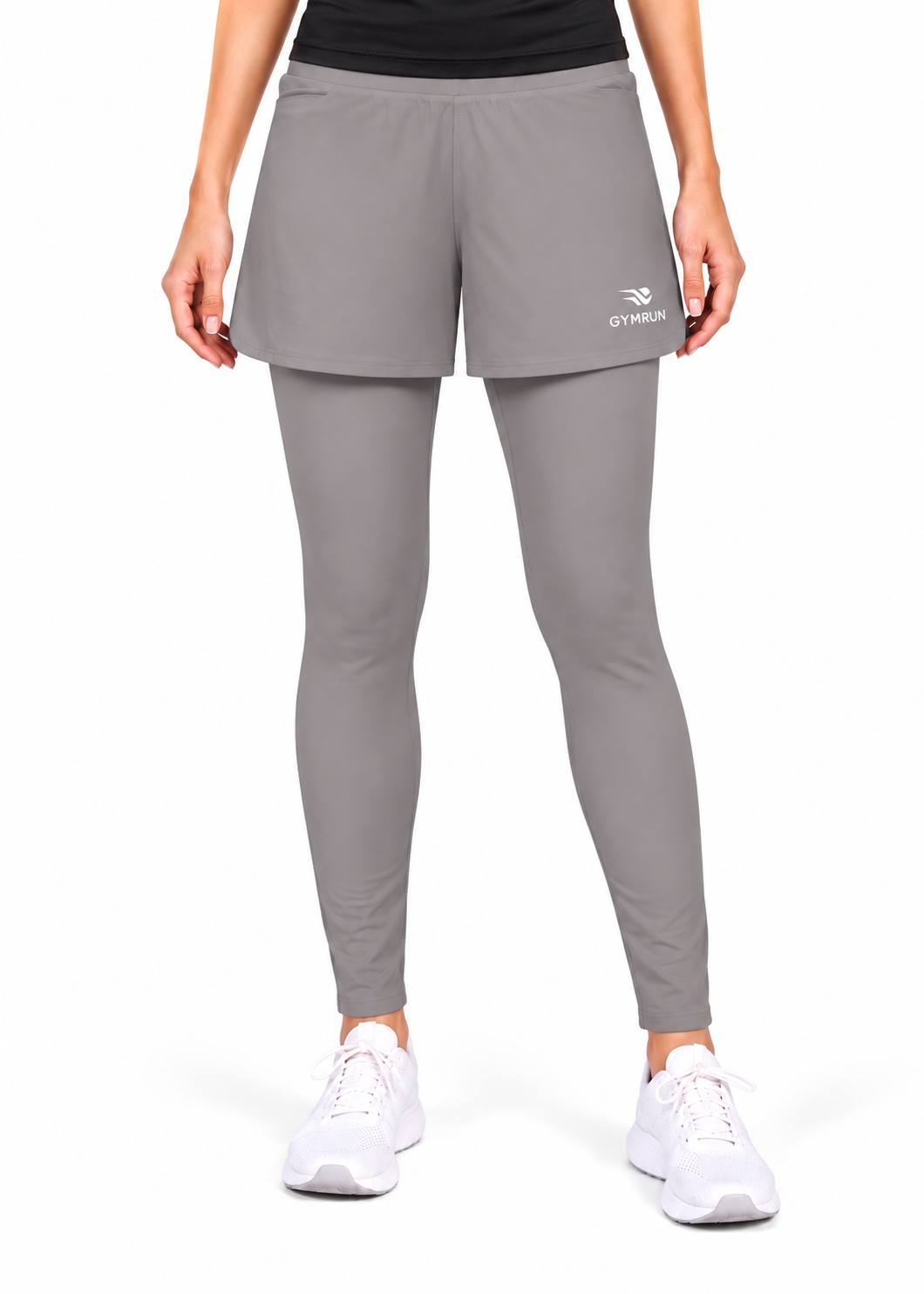 Stride Short Tights - Grey Gymrun