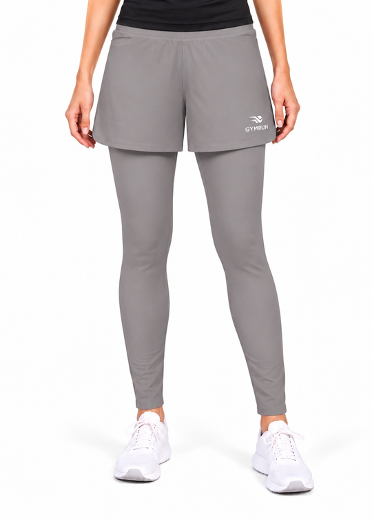 Stride Short Tights - Grey Gymrun