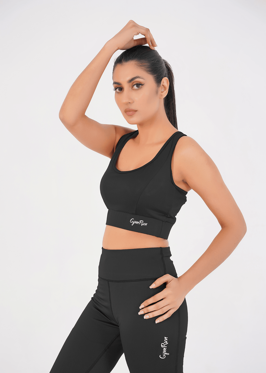 Ladies Basic Performance Sports Bra + Leggings - Black