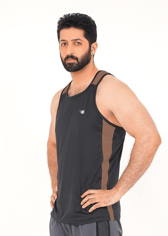 Onyx Edge Tank - Black/Walnut Brown