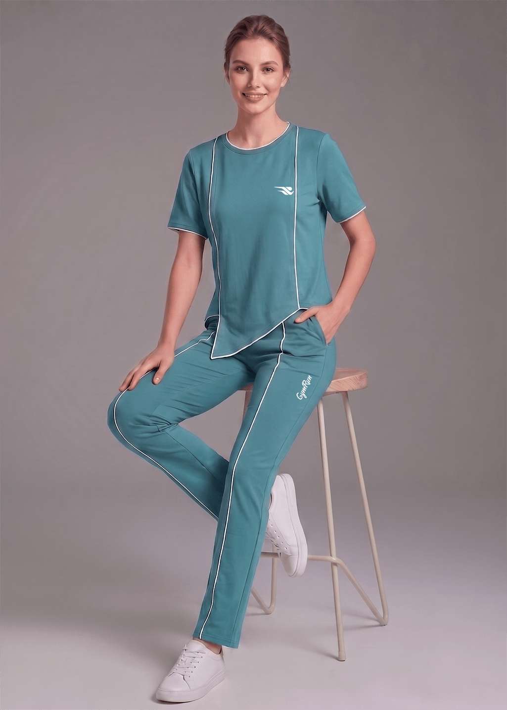 Motion Line Tracksuit - Dusky Fern