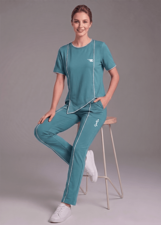 Motion Line Tracksuit - Dusky Fern