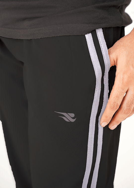 Men Velocity Stripe Trouser - Black/Grey