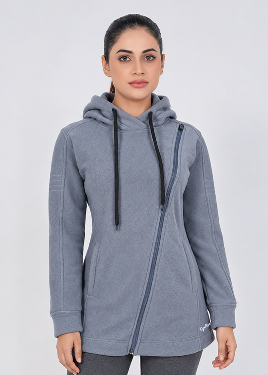 Crossover Hoodie - Grey Gymrun