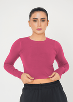 Apex Aero Crop Top - Deep Plum