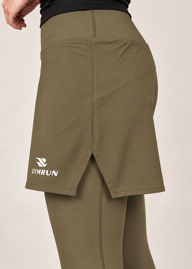 Stride Short Tights - Olive Gymrun