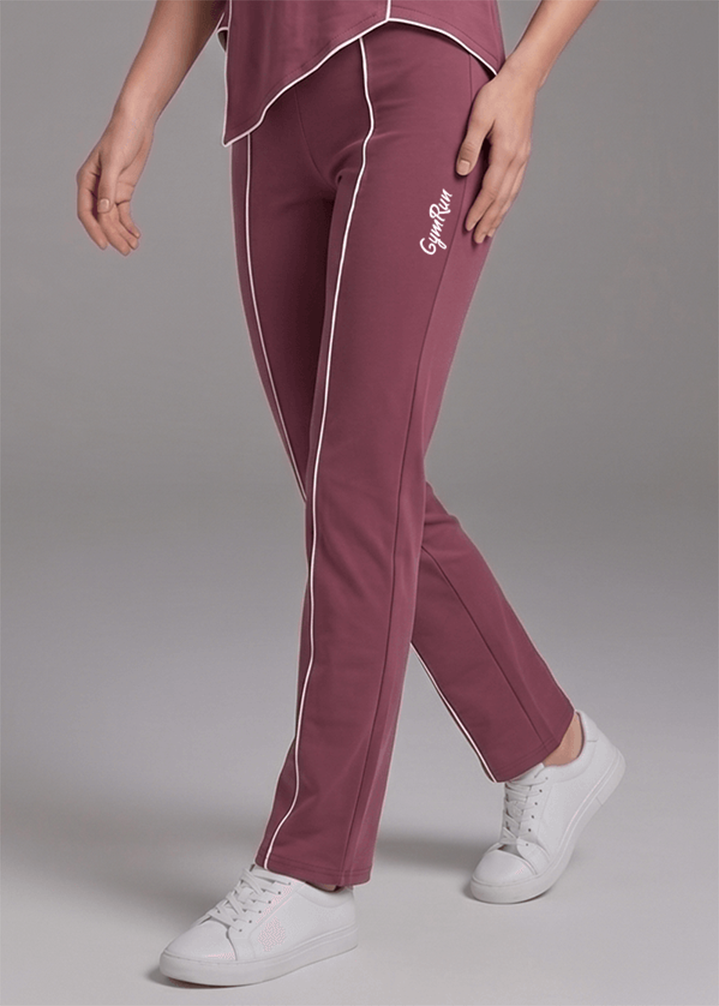 Motion Line Trouser - Deep Plum