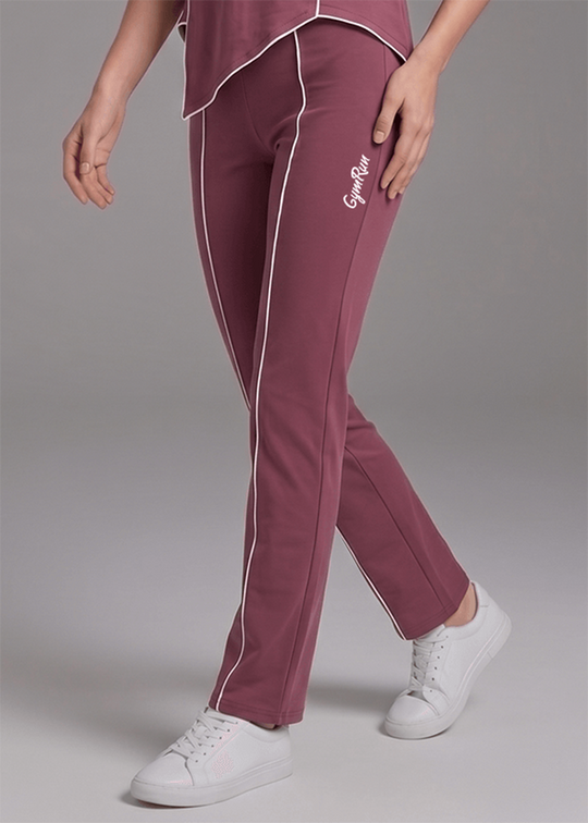 Motion Line Trouser - Deep Plum