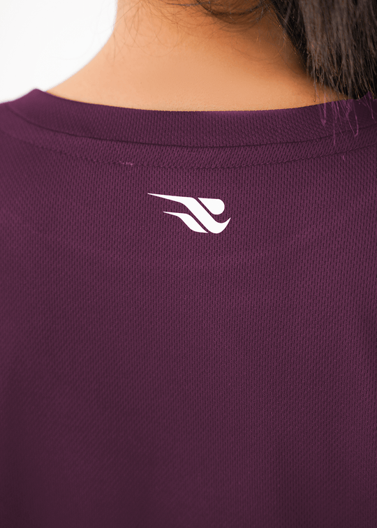 Oversized Modest T-shirt - Deep Plum