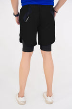 Elite Grid Dual Short - Black