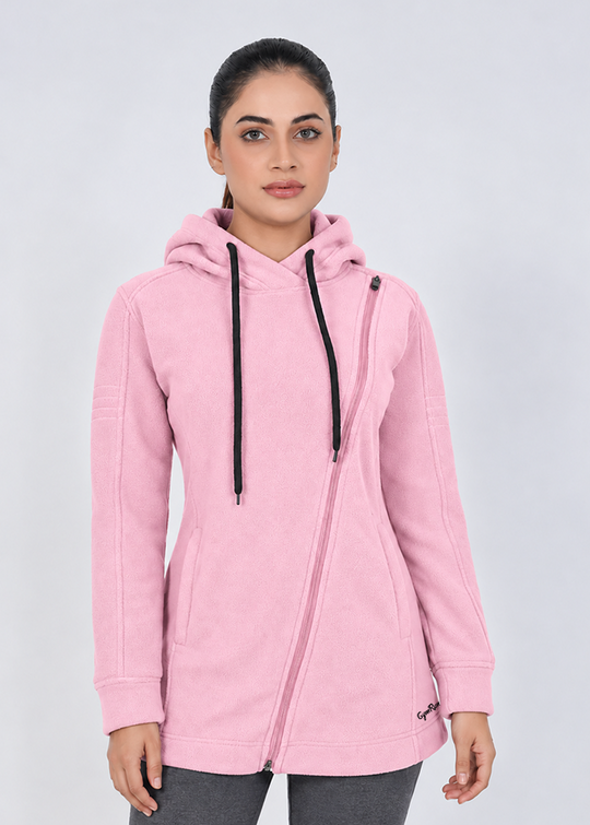 Crossover Hoodie - Pink Gymrun