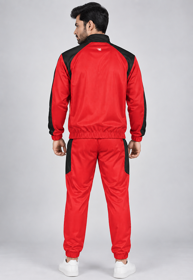 Season Flow Tracksuit - Red Gymrun