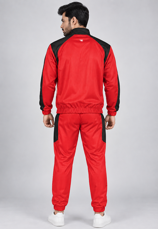 Season Flow Tracksuit - Red Gymrun