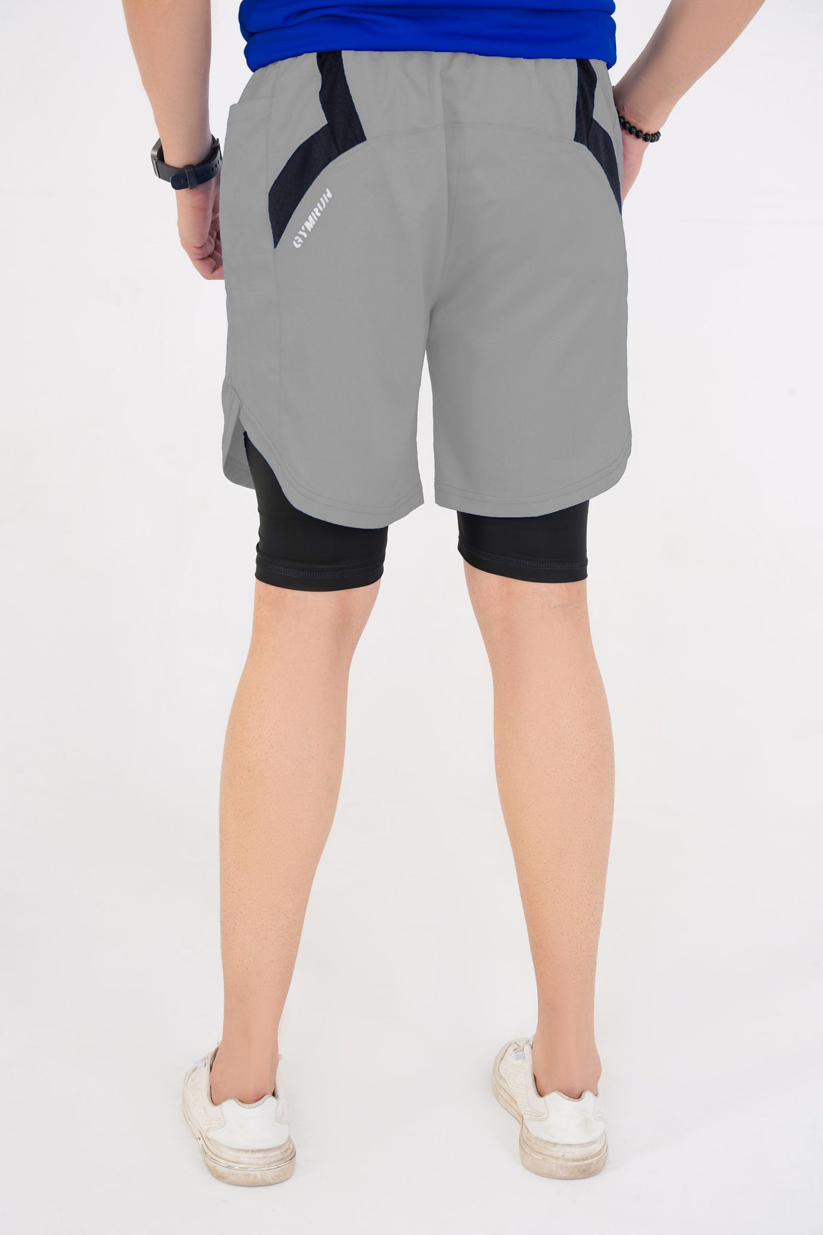 Elite Grid Dual Short - Grey